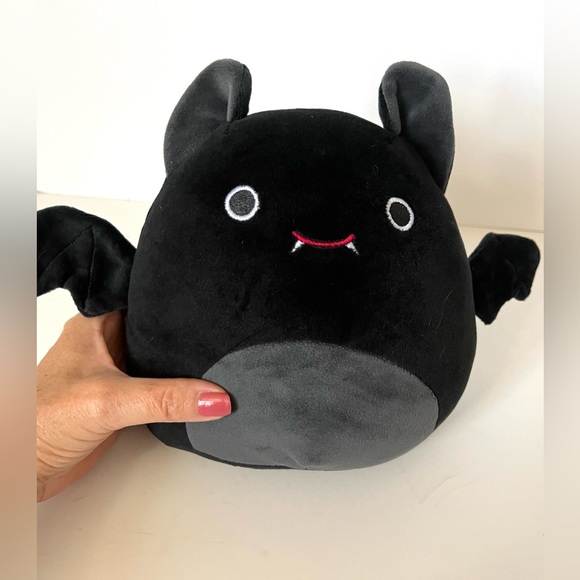 Black Vampire Bat Plush Toy Bat Stuffed Animal Vampire Bat Halloween Goth Punk - Picture 3 of 5
